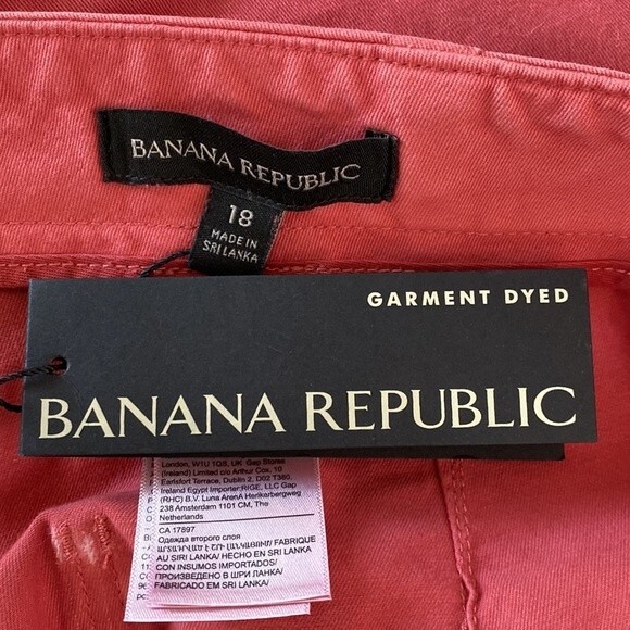 Banana Republic Slim Utility Jogger Pant Zip Cuff High-Rise Stretch Twill Cotton - Picture 9 of 16